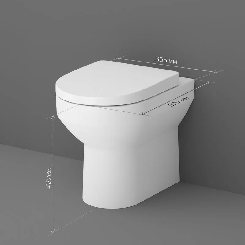 Унитаз приставной напольный AM.PM Spirit V2.0 Sancos — официальный сайт