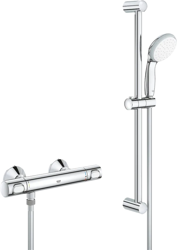 Термостатический смеситель Grohe Precision Flow 34841000 с душевым гарнитуром Sancos — официальный сайт