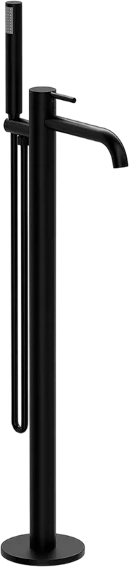 Напольный смеситель для ванны с душем Vincea Desire VTF-1DMB, черный Sancos — официальный сайт