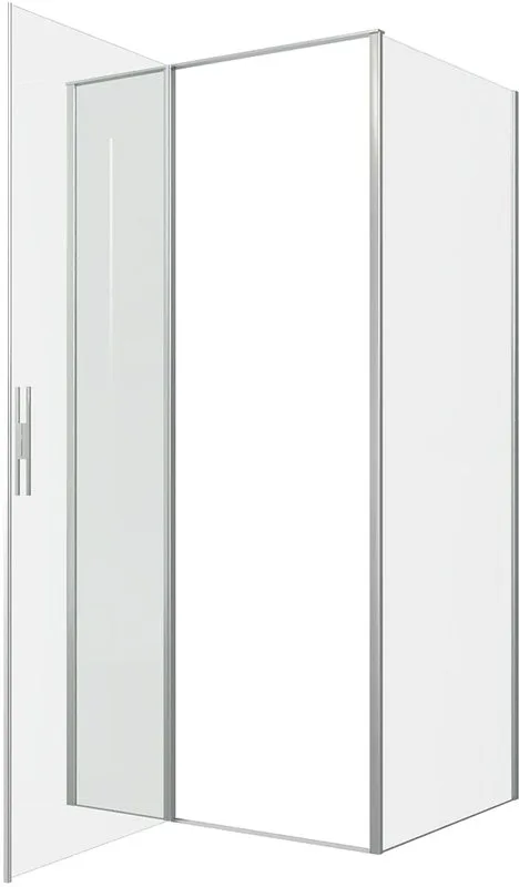 Душевой уголок Allen Brau Priority 100x90, профиль серебро браш, стекло прозрачное Sancos — официальный сайт