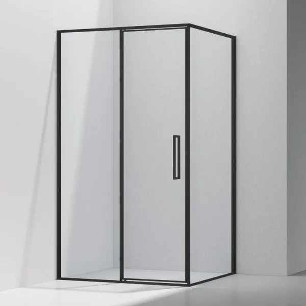 Душевой уголок Vincea Slim VSR-4SLP9012CLB 120х90 см, профиль матовый черный, стекло прозрачное