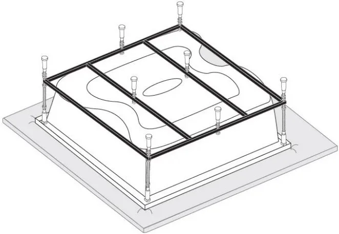 Каркас для ванны Vagnerplast 194x170 Sancos — официальный сайт