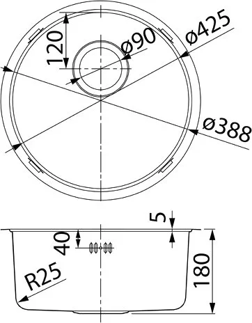 Мойка кухонная IDDIS Edifice EDI42G0i77 графит Sancos — официальный сайт