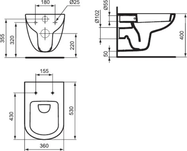 Унитаз подвесной Ideal Standard Tempo Sancos — официальный сайт