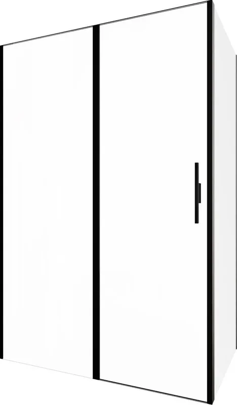 Душевой уголок Allen Brau Priority 140x80, профиль черный браш, стекло прозрачное Sancos — официальный сайт