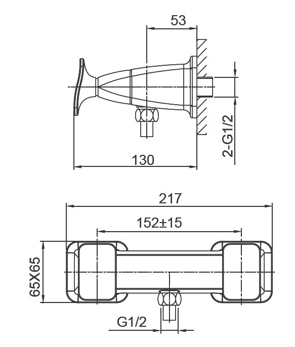 Смеситель для душа Wonzon & Woghand Athens WW-654101-DG темное золото Sancos — официальный сайт