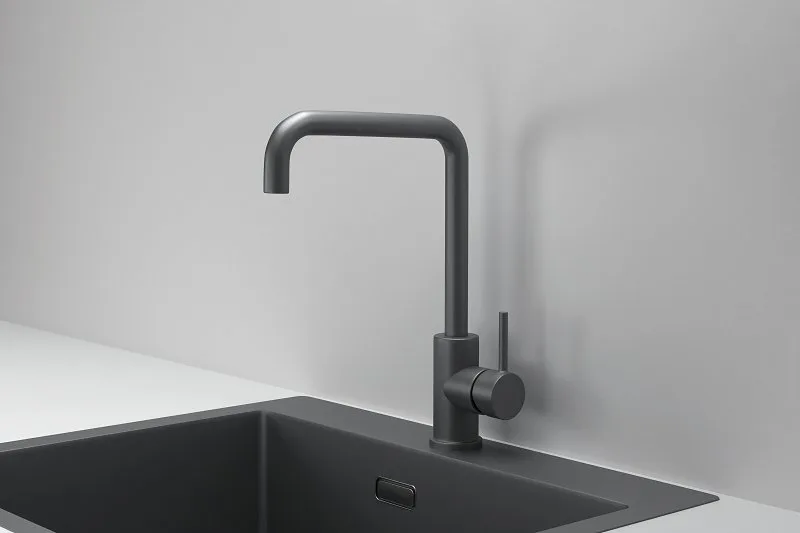 Смеситель для кухни Granula Kitchen Space 7110, графит матовый Sancos — официальный сайт