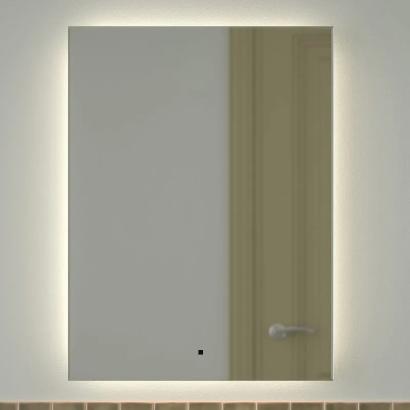 Зеркало Defesto Glow DF 2507R 60х80 с LED-подсветкой, 4 500 K, инфракрасный выключатель
