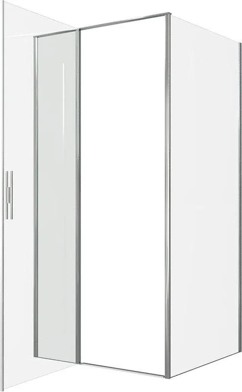 Душевой уголок Allen Brau Priority 100x90, профиль хром, стекло прозрачное Sancos — официальный сайт