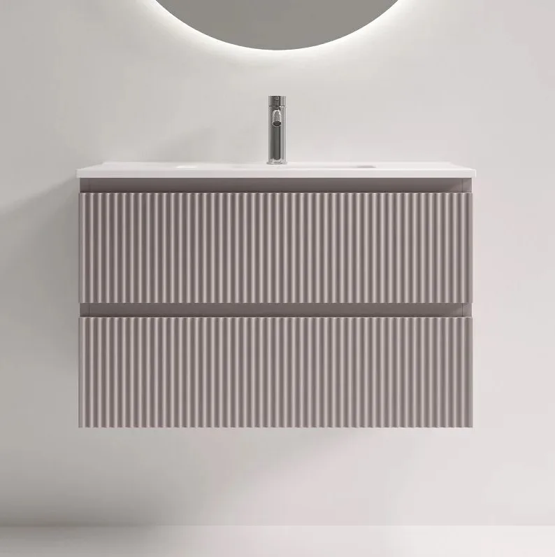 Тумба под раковину Sancos Snob R 80 подвесная Doha soft (пыльная роза), SNR80/39SM Sancos — официальный сайт