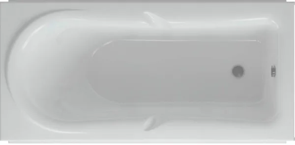 Акриловая ванна AQUATEK Леда LED170-0000047 170x80 см, пристенная, белая, с каркасом Sancos — Оригинал