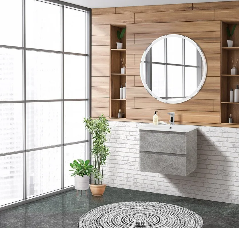 Тумба под раковину без столешницы BelBagno Albano-Cer 60 подвесная, cemento verona grigio Sancos — официальный сайт