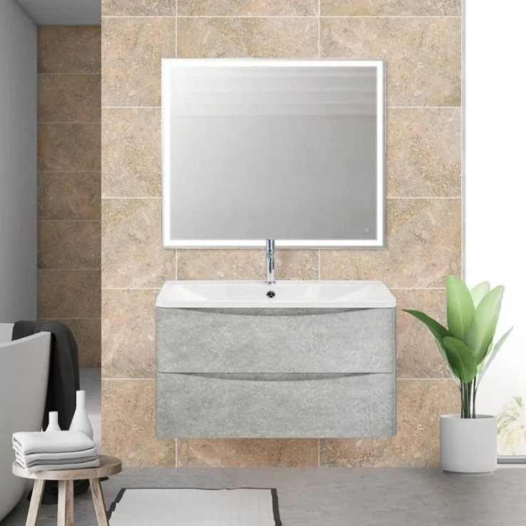 Тумба под раковину без столешницы BelBagno Acqua 100 подвесная, cemento verona grigio Sancos — официальный сайт