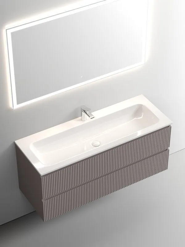 Тумба под раковину Sancos Snob T 120 подвесная Doha soft (пыльная роза), SNT120SM Sancos — официальный сайт