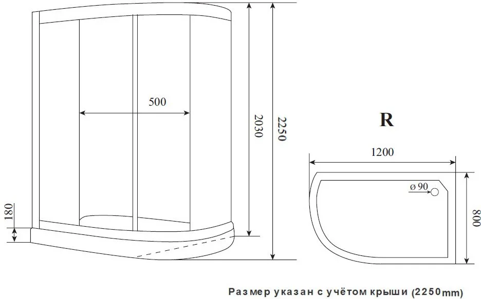 Душевая кабина Timo Premium ILMA 902 R Black Sancos — официальный сайт