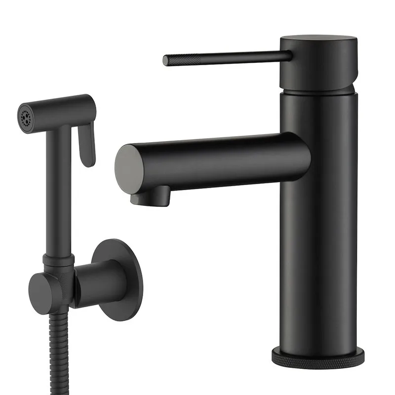 Смеситель для раковины Timo Saona 2360/03G, с гигиеническим душем, черный Sancos — официальный сайт