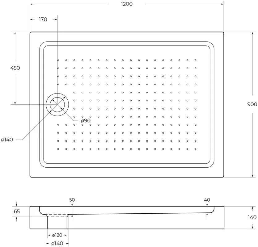 Поддон для душа BelBagno TRAY-BB-AH-120/90-15-W Sancos — официальный сайт