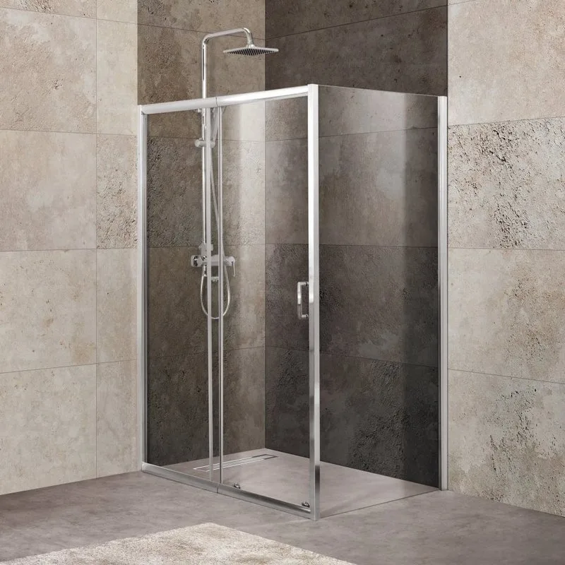 Душевой уголок BelBagno Unique UNIQUE-AH-1-110/125-100-C-Cr Sancos — официальный сайт