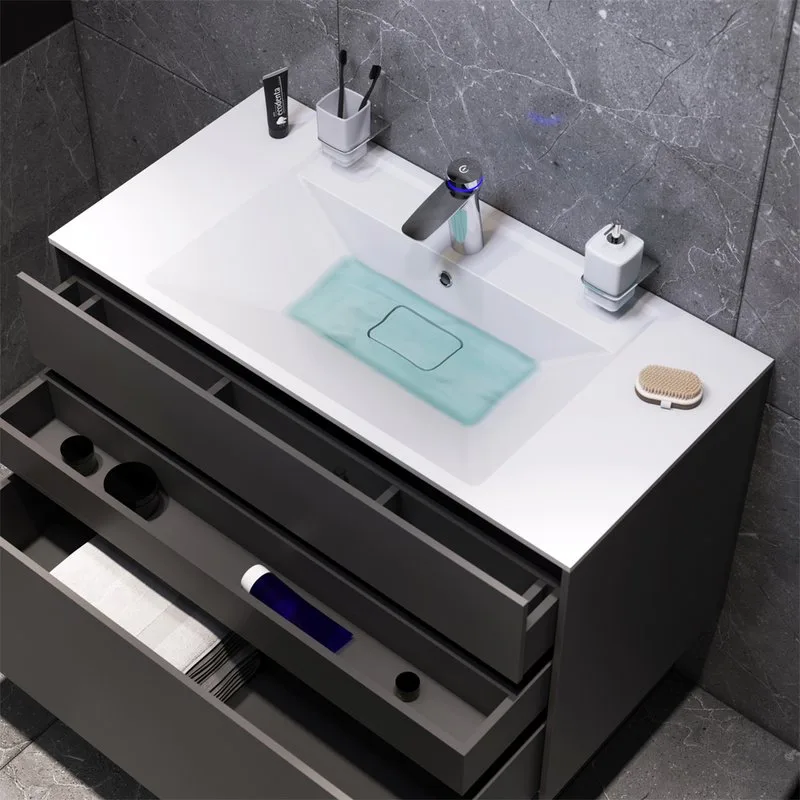 Тумба под раковину без столешницы AM.PM Inspire V2.0 100 графит матовый Sancos — официальный сайт