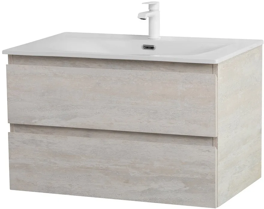 Тумба под раковину без столешницы Cezares Molveno 80 legno bianco Sancos — официальный сайт