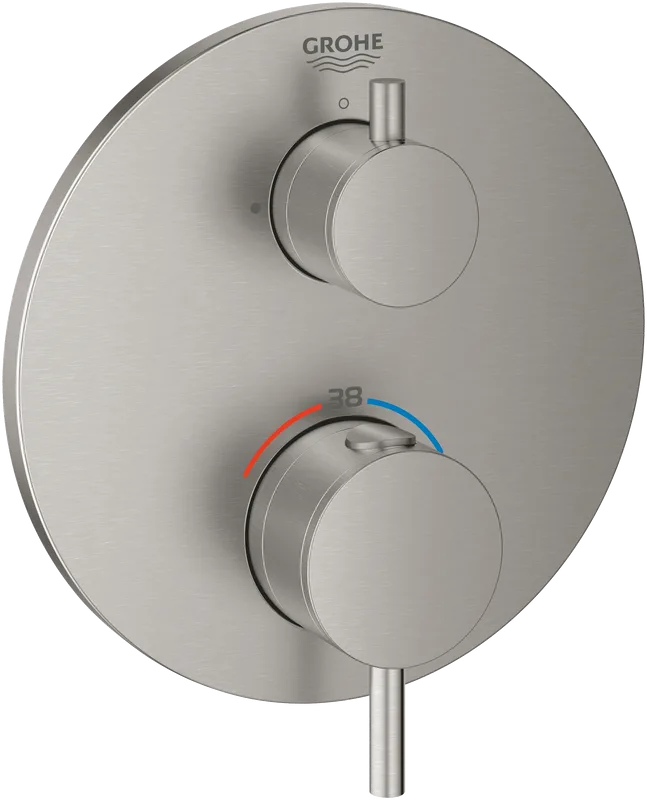 Термостатический смеситель встраиваемый Grohe Atrio 24134DC3 для душа, суперсталь Sancos — официальный сайт