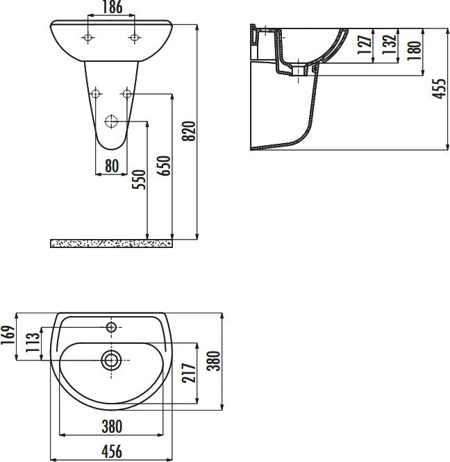 Раковина Creavit Oval TP145-00CB00E-0000 белая глянцевая Sancos — официальный сайт