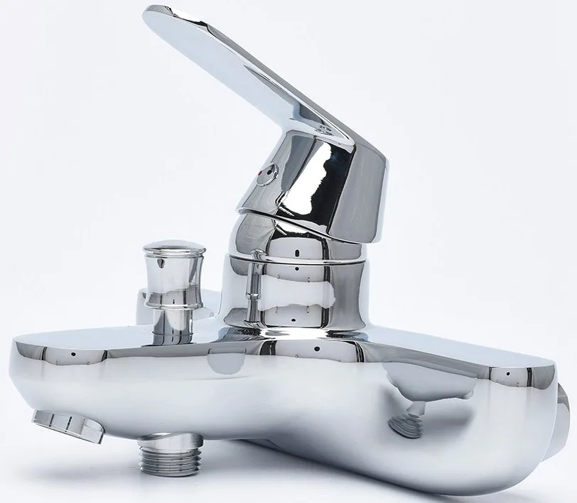 Смеситель для ванны с душем AQUAme Prato AQMP6132, хром Sancos — официальный сайт