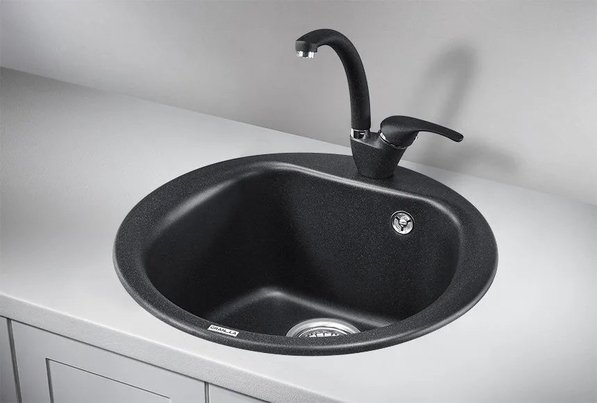 Мойка кухонная Granula 5101, черный Sancos — официальный сайт