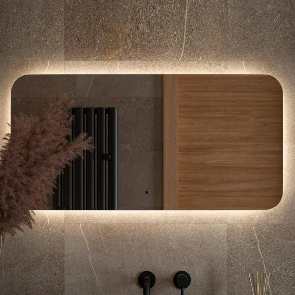 Зеркало Defesto Opti DF 2805RH 100х50 с LED-подсветкой, 4500К, инфракрасный выключатель