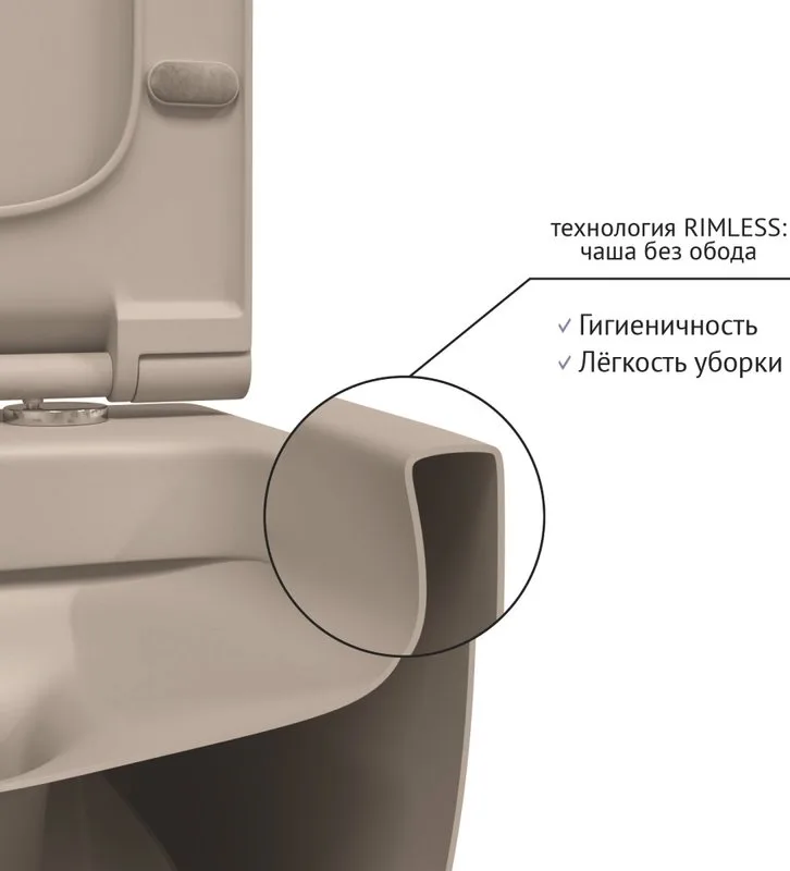 Унитаз подвесной Berges Ego XL Rimless 082728 Sancos — официальный сайт