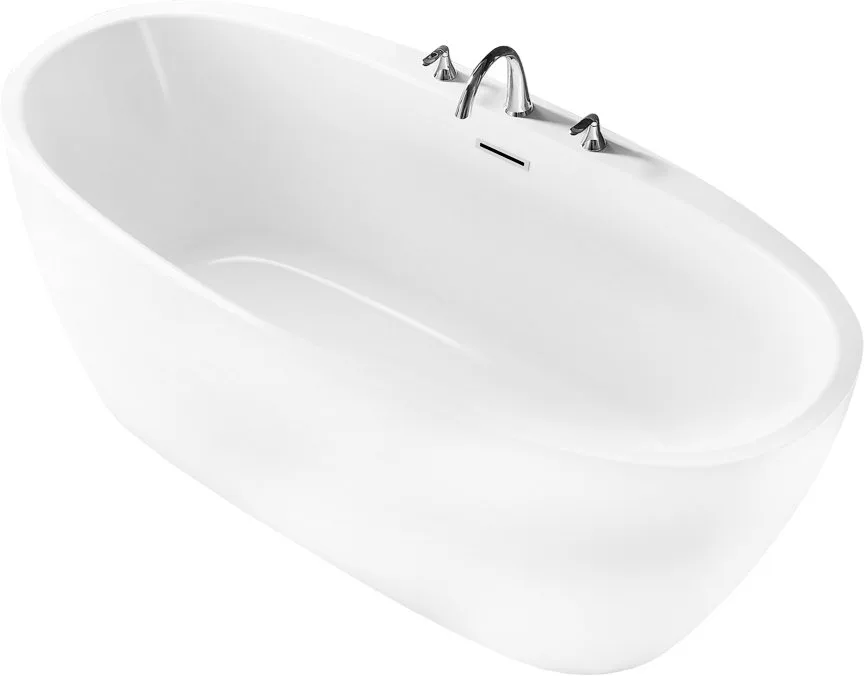 Акриловая ванна BelBagno BB404-1500-800 без опоры 150x80 см, отдельностоящая, белая, овальная, со сл Sancos — официальный сайт