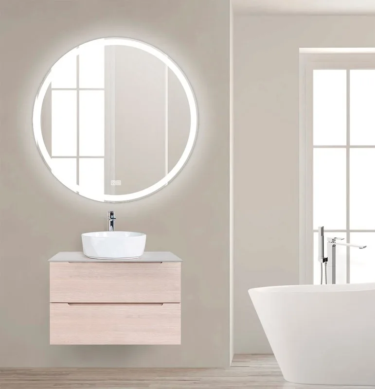 Зеркало круглое BelBagno SPC-RNG-800-LED-TCH-WARM с подогревом Sancos — официальный сайт