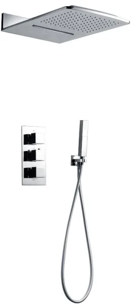 Душевой комплект AltroBagno Cascata 040101 Cr, С ВНУТРЕННЕЙ ЧАСТЬЮ, хром Sancos — Оригинал
