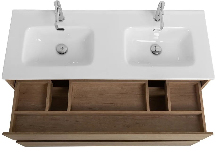 Тумба под раковину без столешницы BelBagno Kraft 120 для двоих, rovere nebrasca nature Sancos — официальный сайт