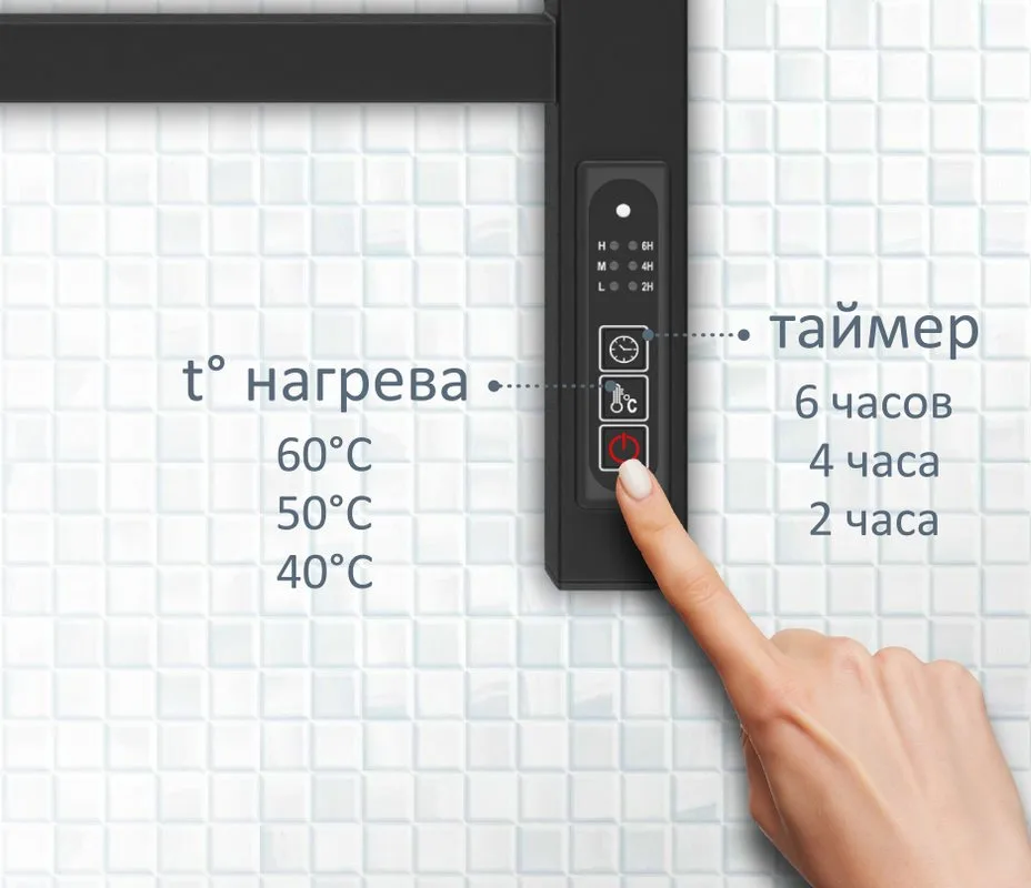 Полотенцесушитель электрический AQUATEK Альтаир П7 50x70 черный муар Sancos — официальный сайт