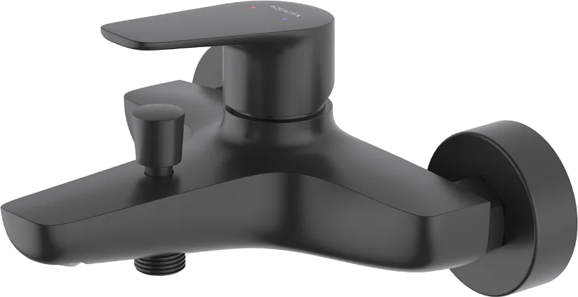 Смеситель для ванны с душем AQUATEK Бетта AQ1140MB, матовый черный Sancos — официальный сайт