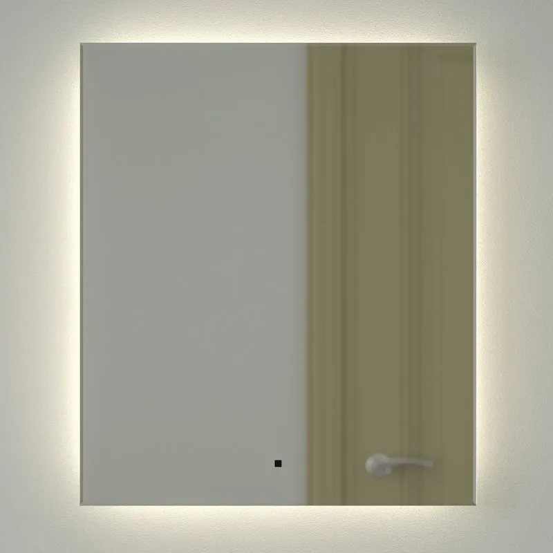 Зеркало Defesto Glow DF 2506R 60х70 с LED-подсветкой, 4 500 K, инфракрасный выключатель