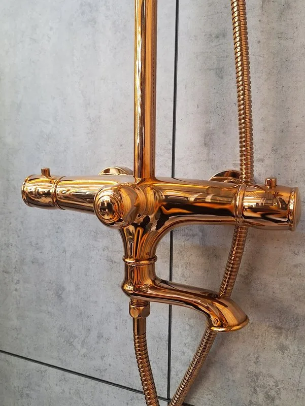 Душевая стойка AltroBagno Beatrice 030403 R Or, розовое золото Sancos — официальный сайт