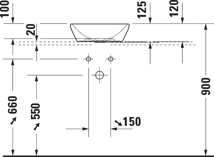 Накладная раковина Duravit D-Neo 2371400070 Sancos — официальный сайт