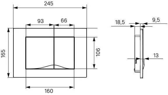 Кнопка смыва IDDIS Unifix UNI05MWi77 005, белая Sancos — официальный сайт