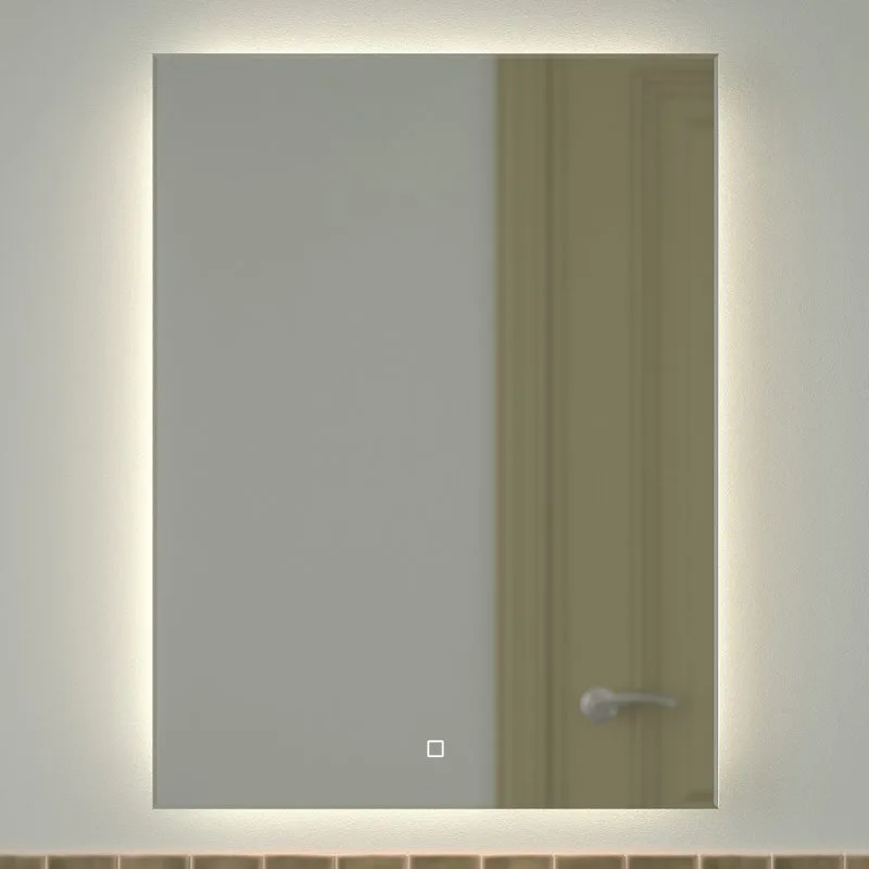 Зеркало Defesto Glow DF 2507S 60х80 с LED-подсветкой, 4 500 K, сенсорный выключатель