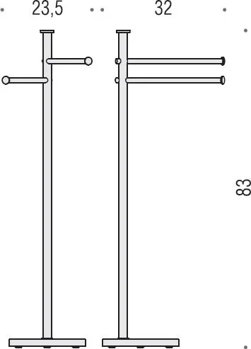 Полотенцедержатель Colombo Design Plus W4936 Sancos — официальный сайт