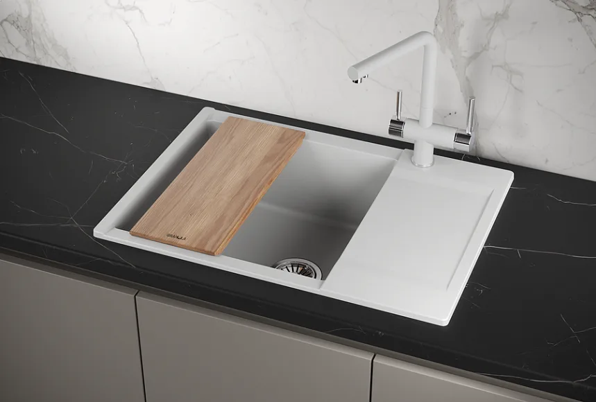 Мойка кухонная Granula Estetica 7003, арктик Sancos — официальный сайт