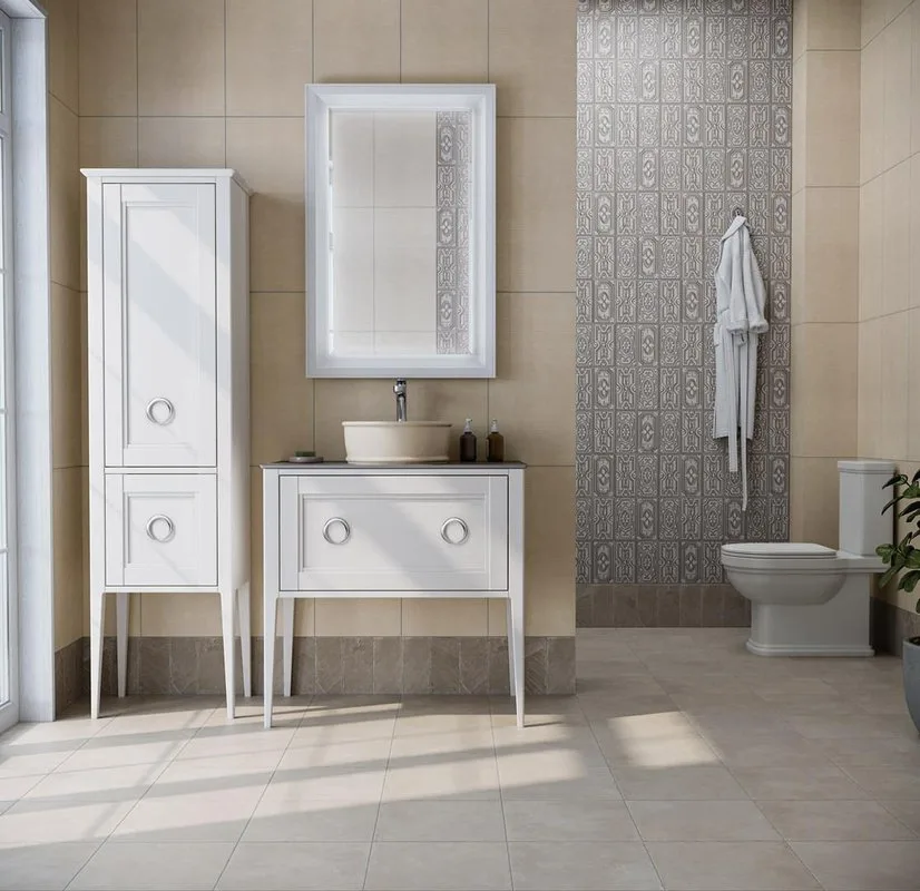 Шкаф-пенал для ванной KERAMA MARAZZI Plaza Classic Neo 165 белый матовый Sancos — официальный сайт