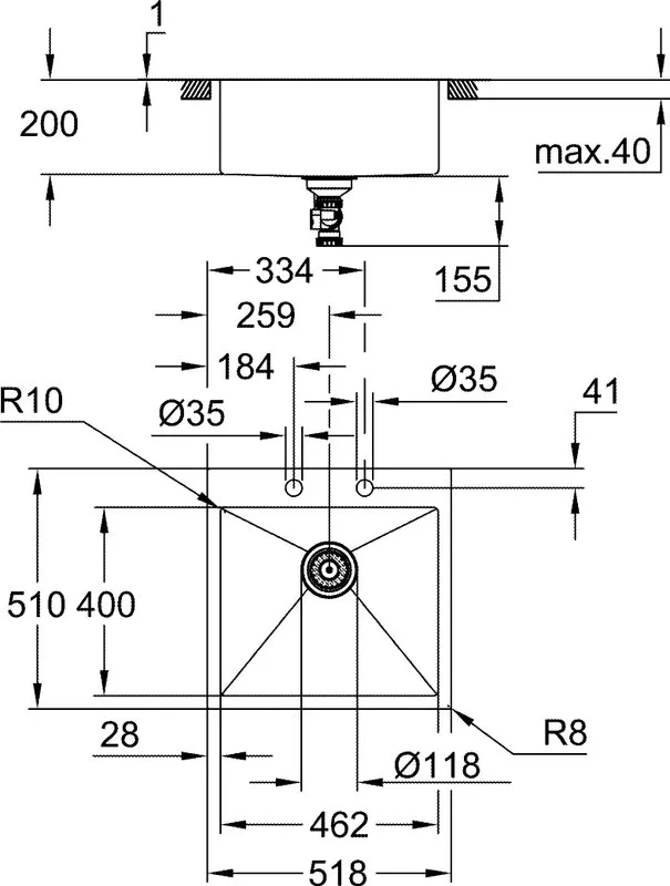 Мойка кухонная Grohe K800 31583SD1 нержавеющая сталь Sancos — официальный сайт
