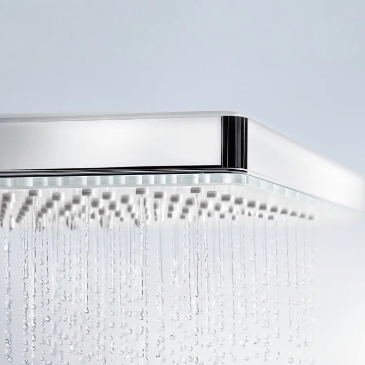 Верхний душ Hansgrohe Rainmaker Select 460 1jet 24003400 белый, хром Sancos — официальный сайт