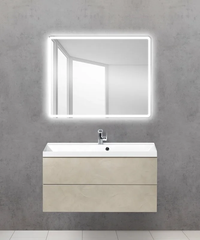 Зеркало BelBagno SPC-MAR-1000-800-LED-BTN Sancos — официальный сайт