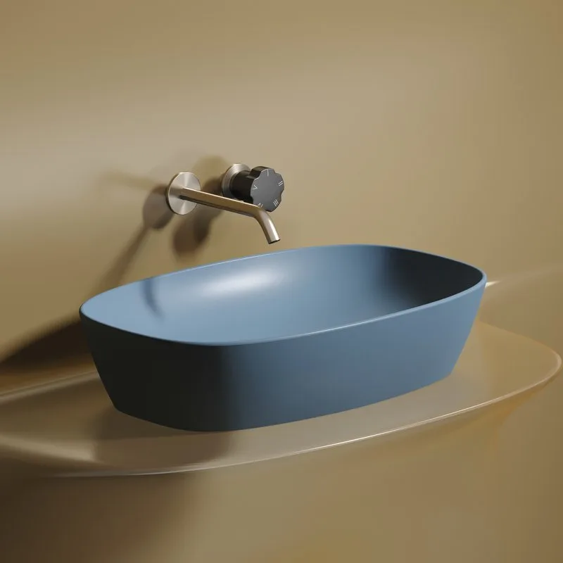 Накладная раковина Ceramicanova Element CN6049ML голубая матовая Sancos — официальный сайт
