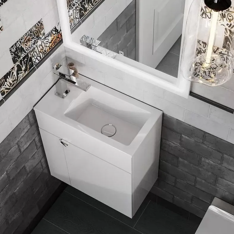 Тумба под раковину без столешницы KERAMA MARAZZI Lato 50 подвесная, белая Sancos — официальный сайт