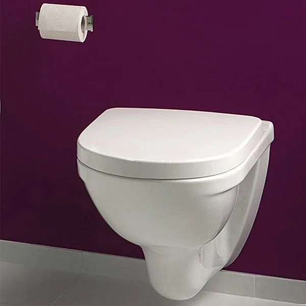 Крышка-сиденье Villeroy & Boch O.Novo 9М38 S101 с микролифтом, петли хром Sancos — официальный сайт